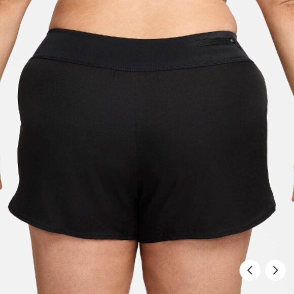 Nike Solid Element Women's Black Board Shorts (Plus Size) Size 1X - Picture 2 of 9